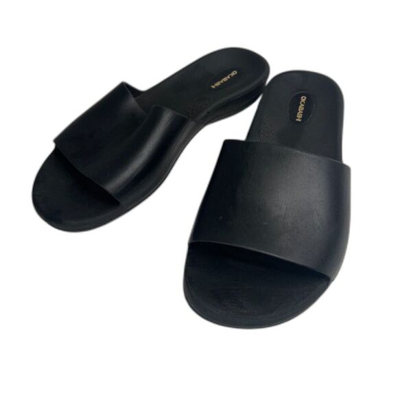 Okabashi Cruise Black Slip On Slide Mule Sandals Size 7 Made in USA - Picture 1 of 8